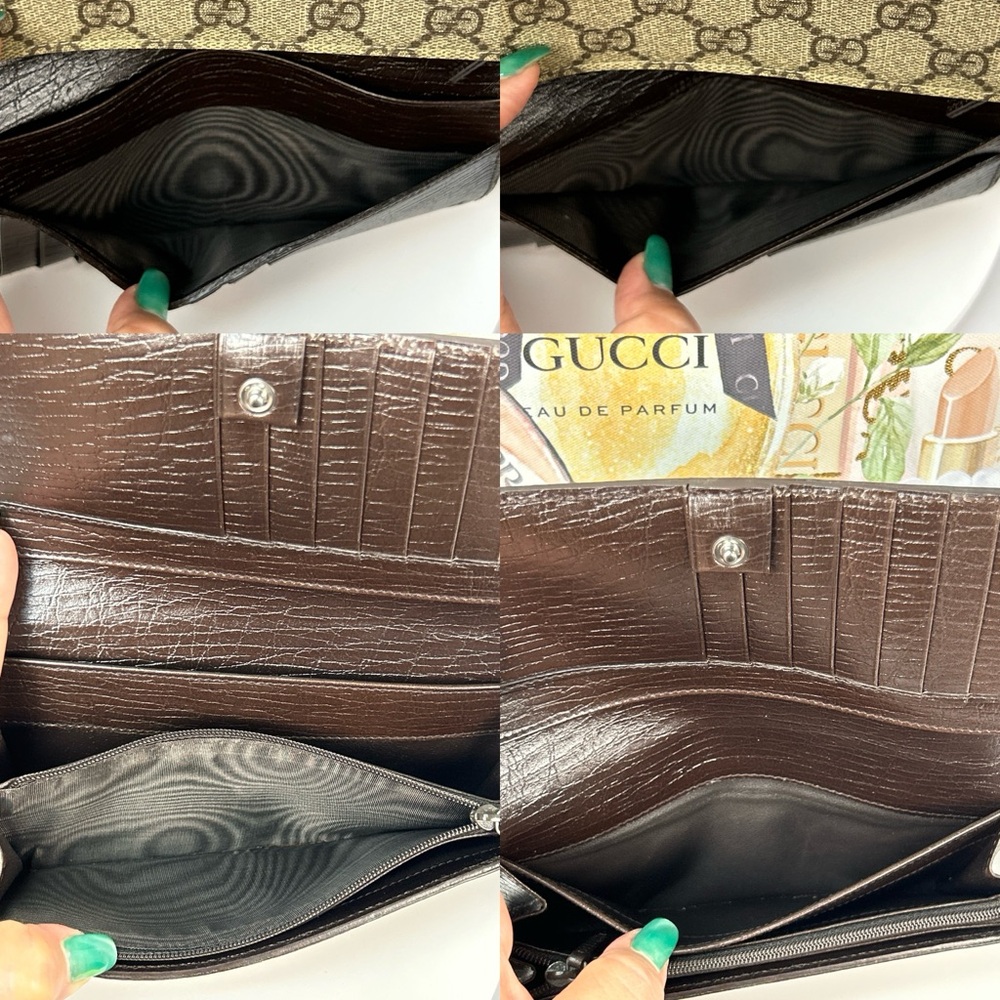 GUCCI GG Supreme Monogram Continental Wallet 😍🔥 - image 10